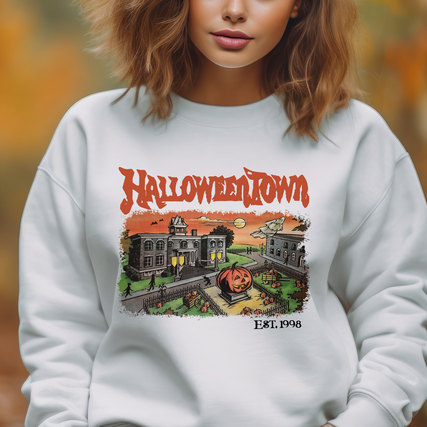 Retro Halloweentown- Full Color Transfer
