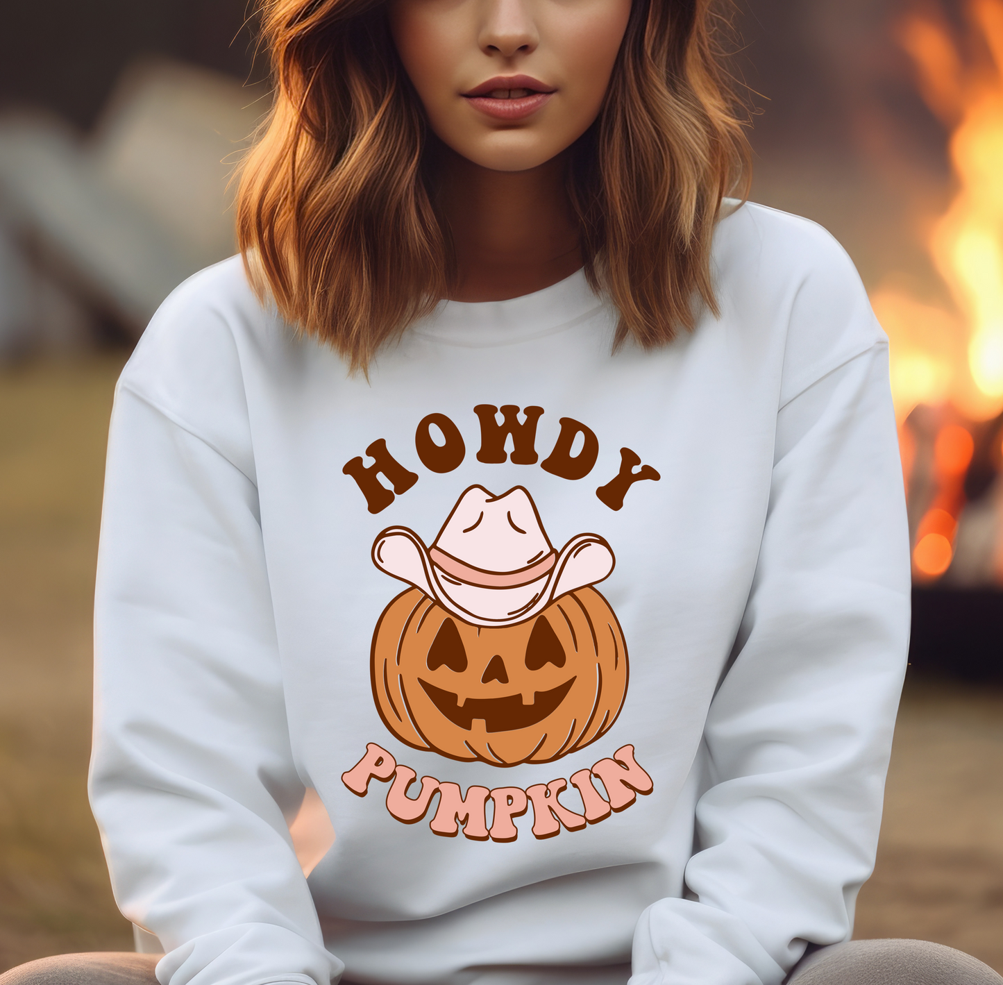 Howdy Pumpkin - Full Color Transfer