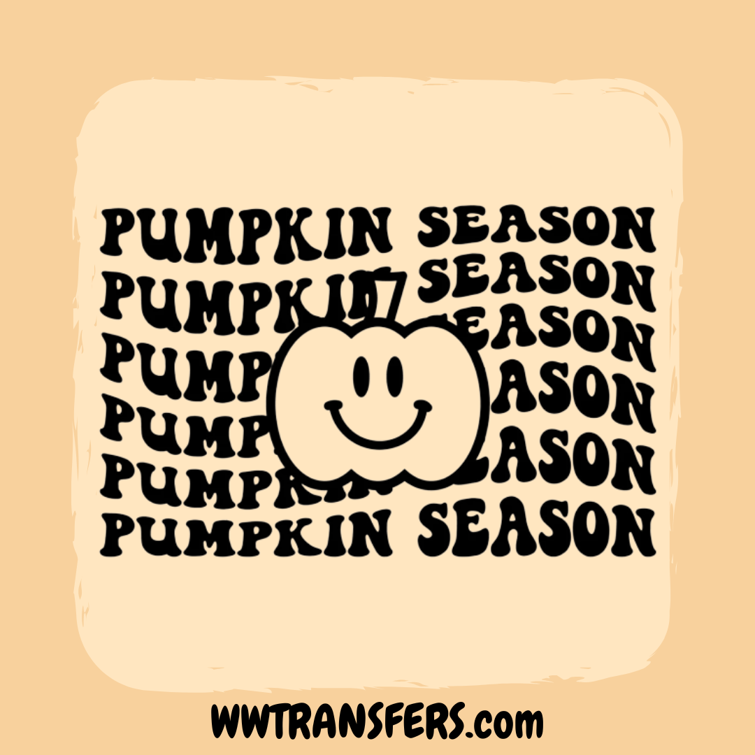 Pumpkin Season - Fall Screen Print Transfer