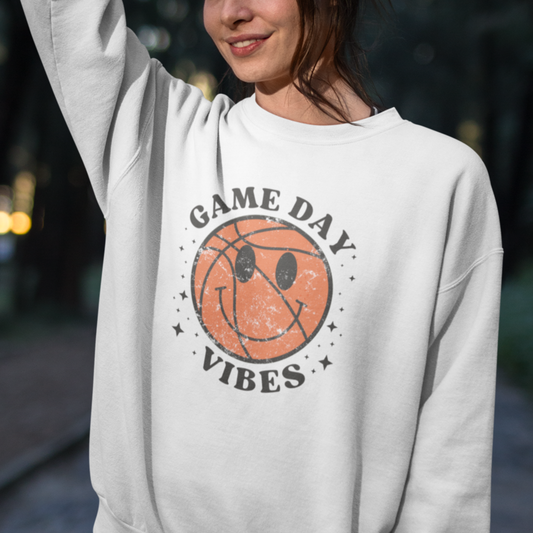 Game Day Vibes Basketball - Full Color Heat Transfer