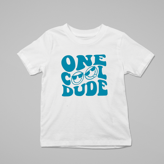 One Cool Dude -  Youth Full Color Heat Transfer
